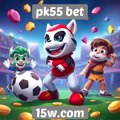 Variedade de jogos disponíveis no pk55 bet